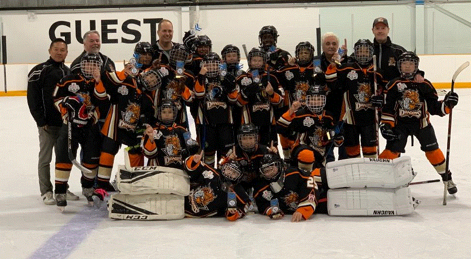 peewee a west mall early bird champs Heartland Dragons